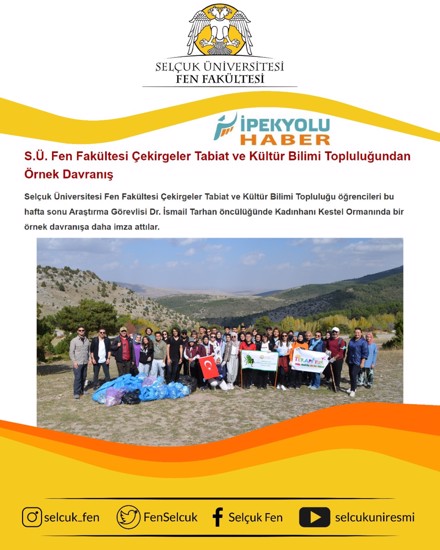 Kestel ormanı çevre temizliği